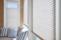 Duette honeycomb shades by Hunter Douglas help keep Denver homes warm