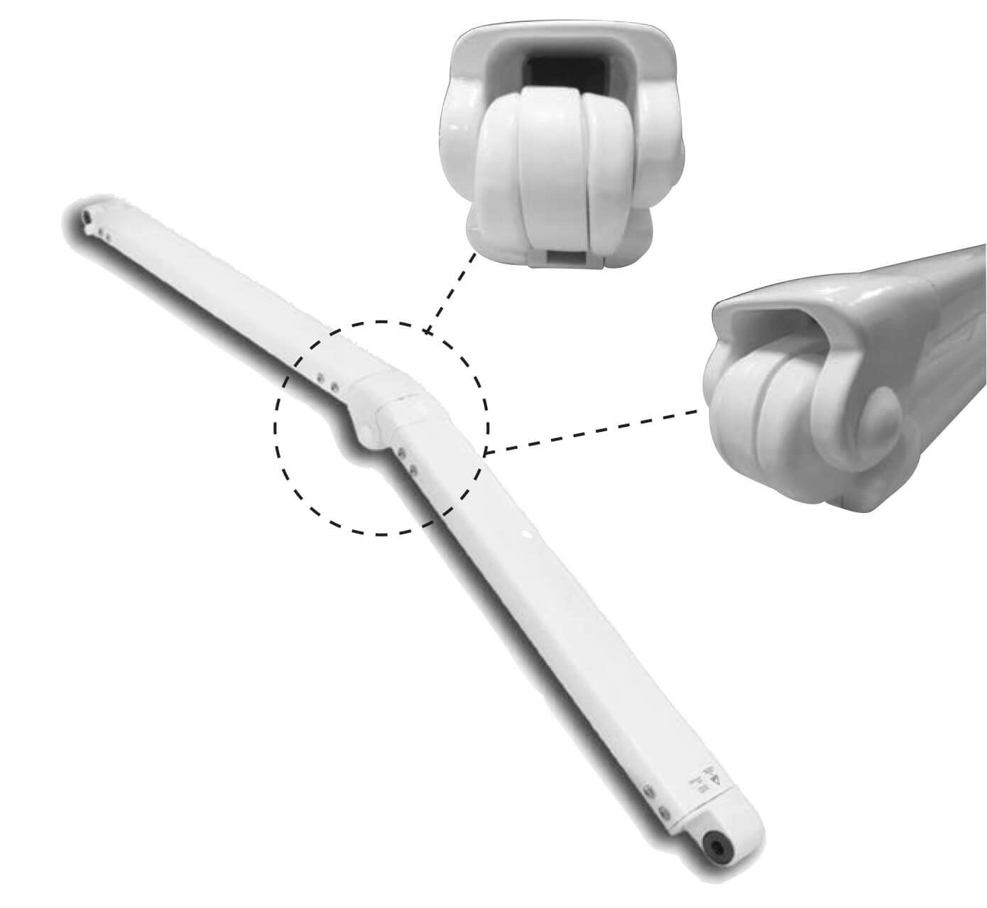 KE Durasol awning belt arms illustration