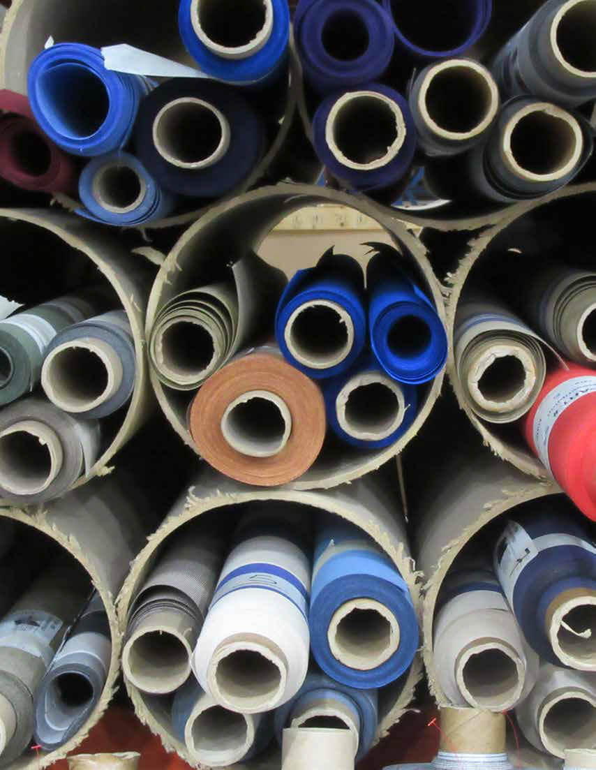 Durasol fabric rolls image showing variety