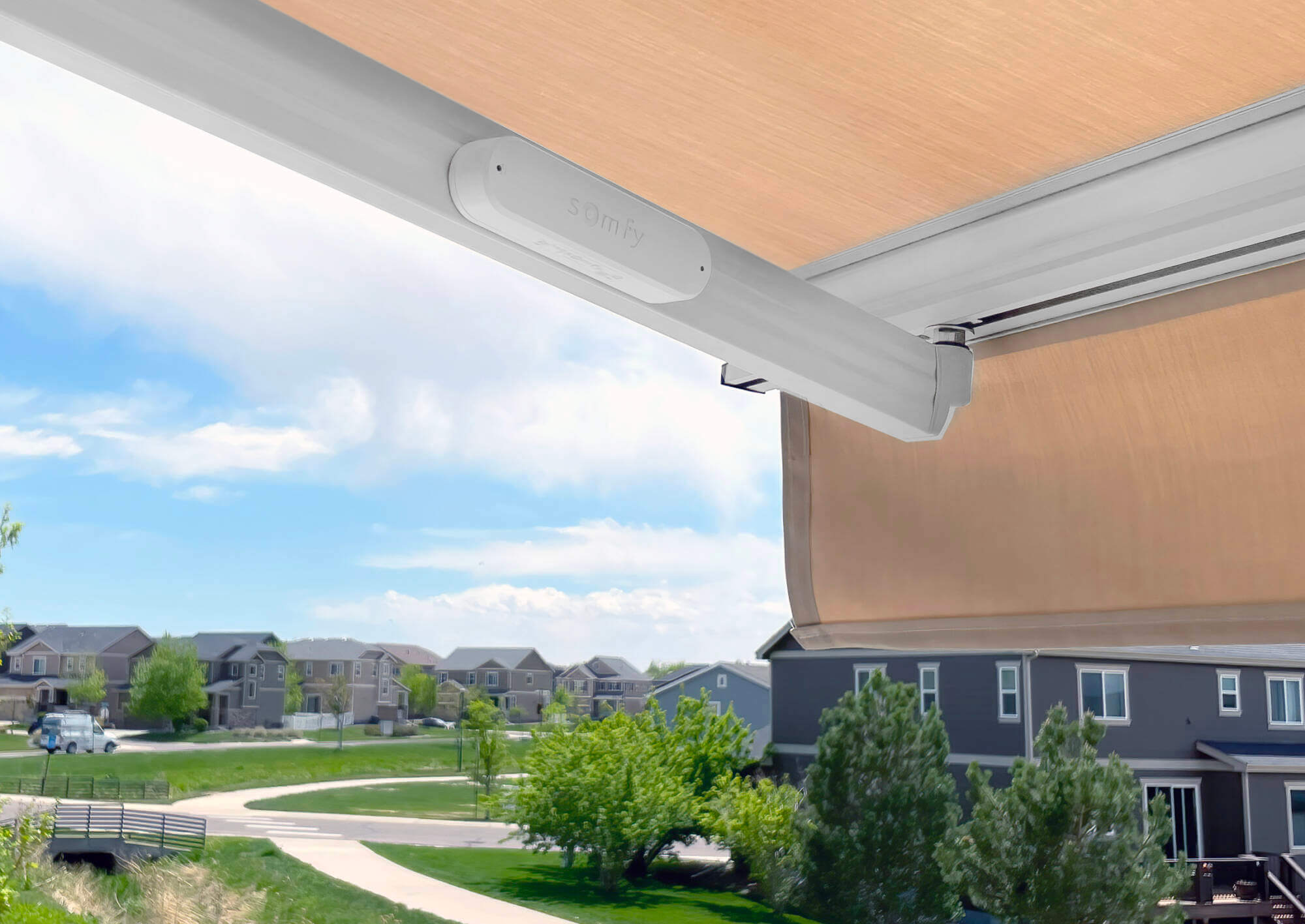 Durasol Regal awning with Eolis Wind Sensor