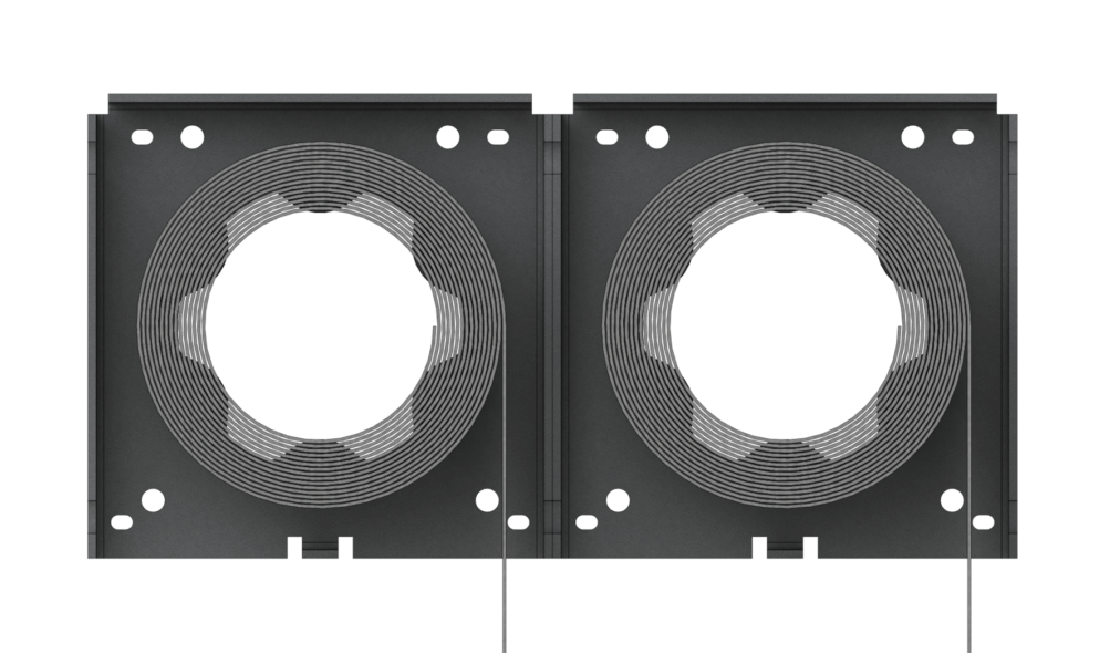 Dual Shade bracket configuration front and back with 4" fascia