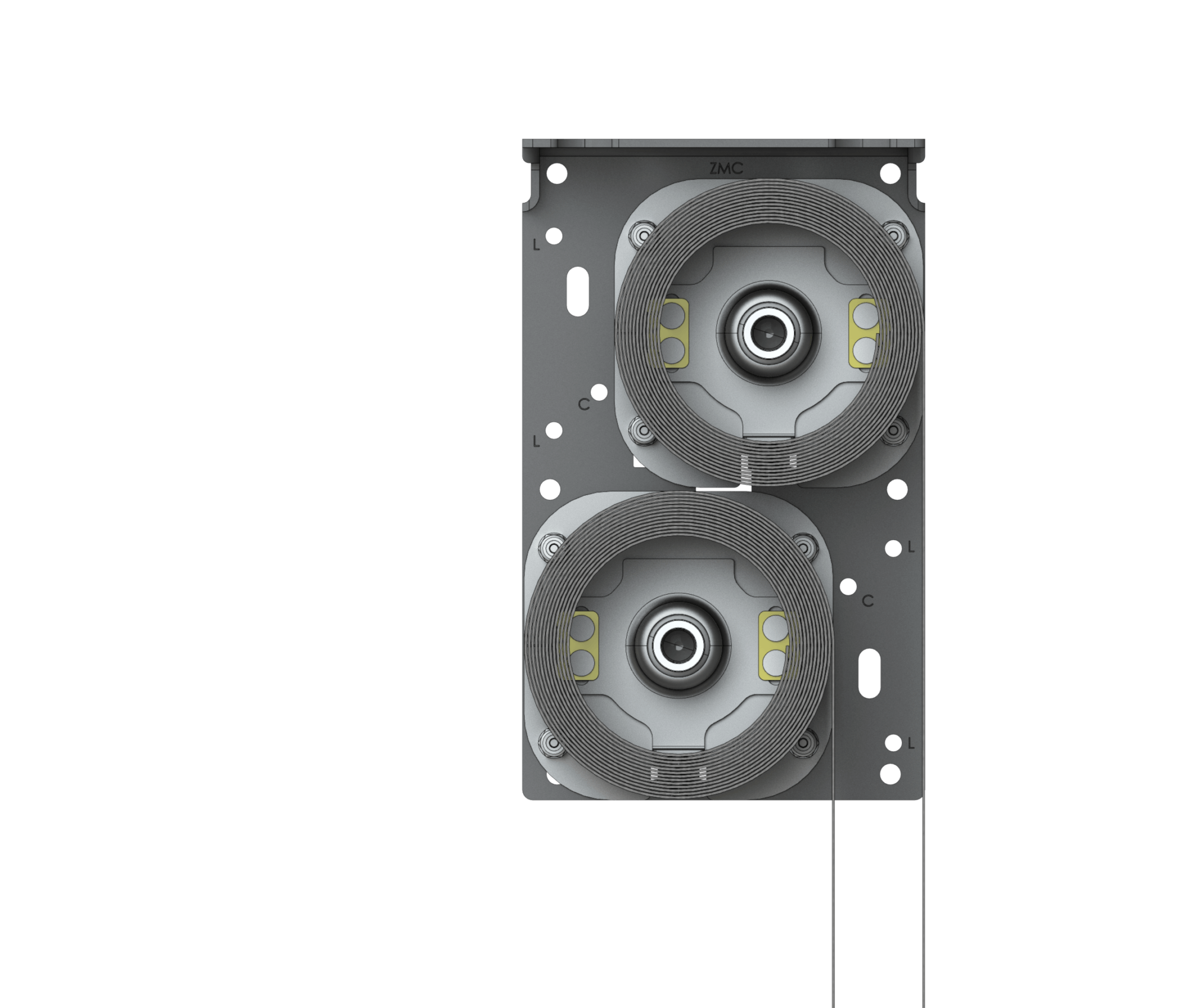 Dual shade bracket configuration top and bottom