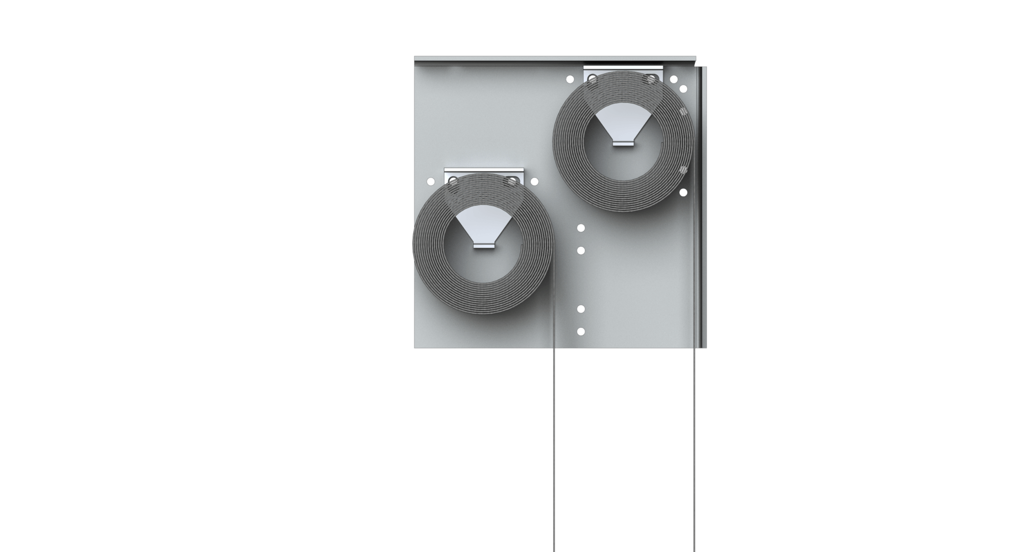 dual clutch shade bracket configuration